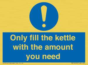 Only fill the kettle with the amount you need